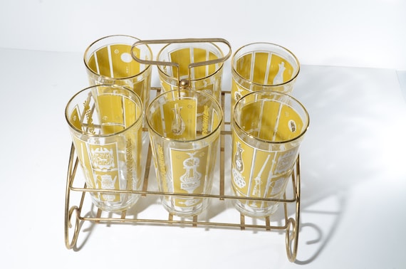 ヴィンテージ ミッドセンチュリー モダン ドリンクグラスキャリア