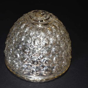 GLOBE Vintage Clear ACORN SHAPE Bubble Glass Lamp Light Fixture Cover Replacement Globe Mid-Century Ceiling Light Shade Porch Light Globe