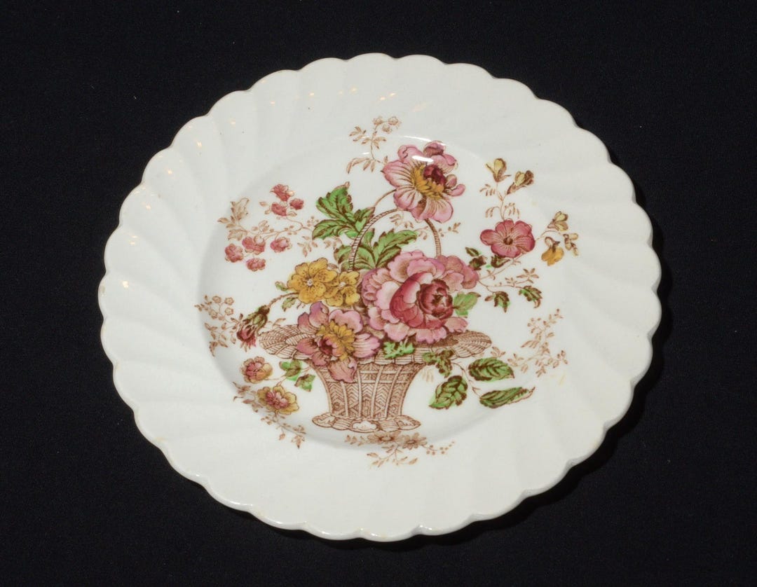 Staffordshire チャイニーズローズプレート 25cm2枚セット Royal Staffordshire Chelsea Rose by Clarice Cliff Bread and Butter