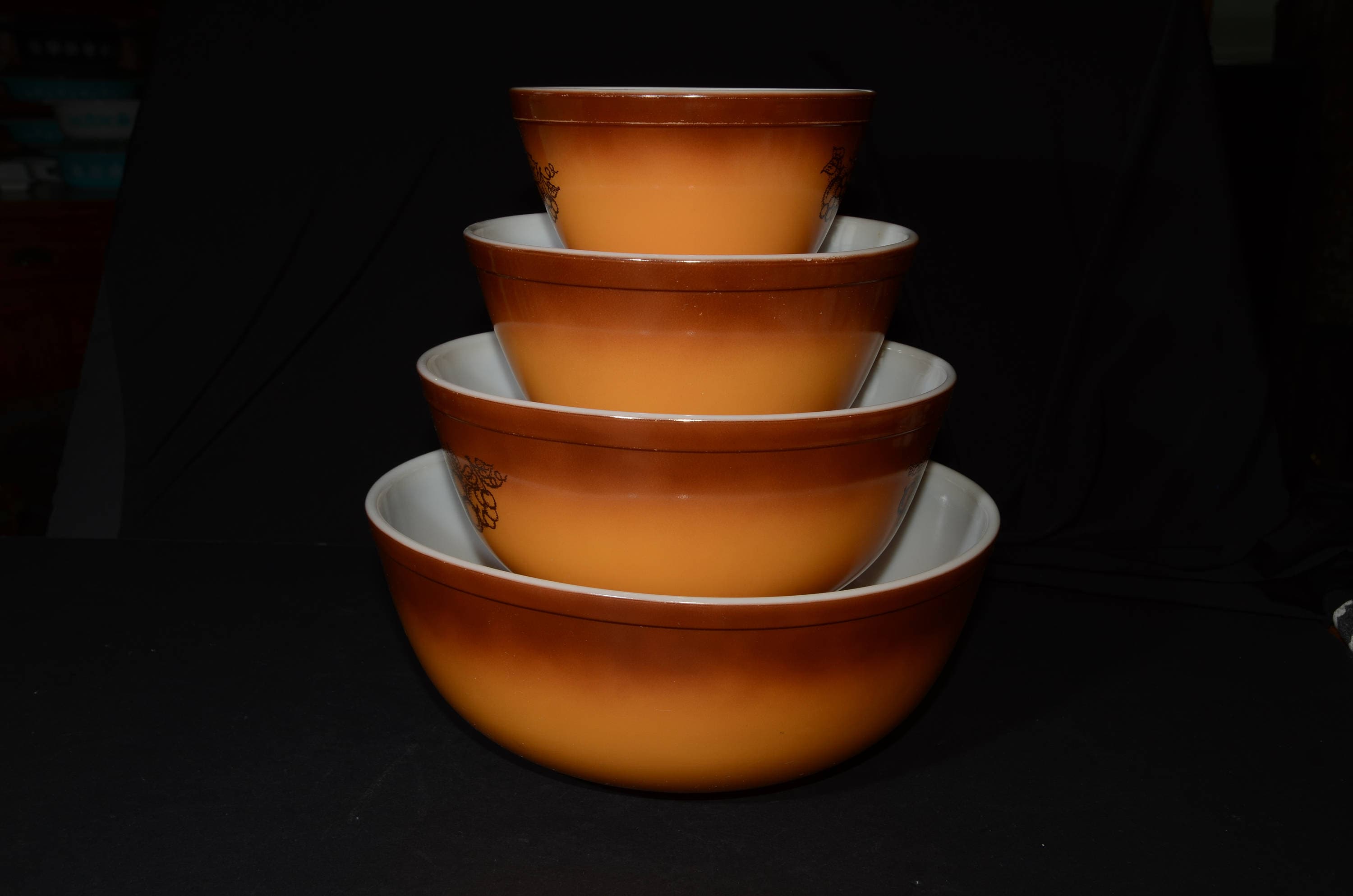 オールドパイレックス　ボウル4個セット PYREX オールドオーチャードボウル コンプリートセット 4個入り