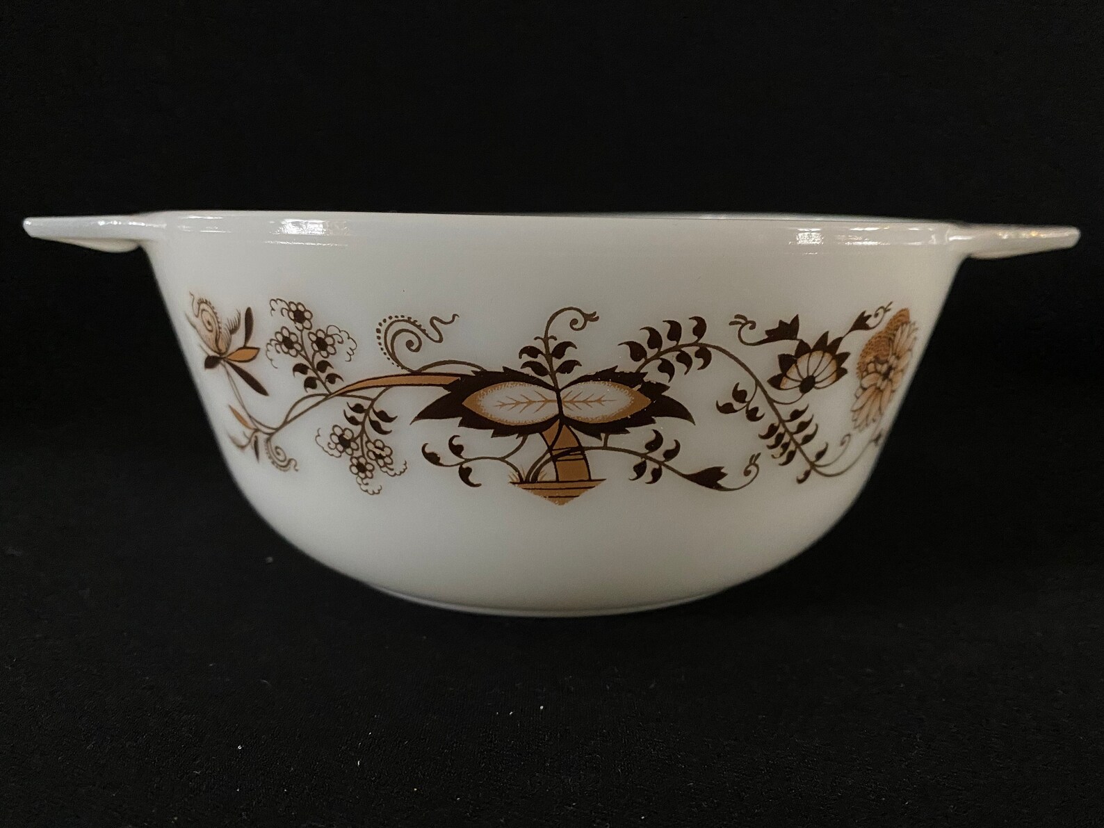 PYREX England JAJ Small Brown Vine Round Casserole Dish | Etsy