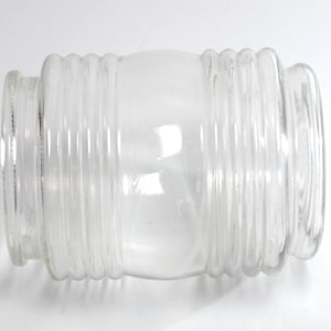 Vintage Clear Glass Lamp Light Fixture cover jar style Replacement Globe Mid-Century Ceiling Light Shade Porch Light Globe pressed glass