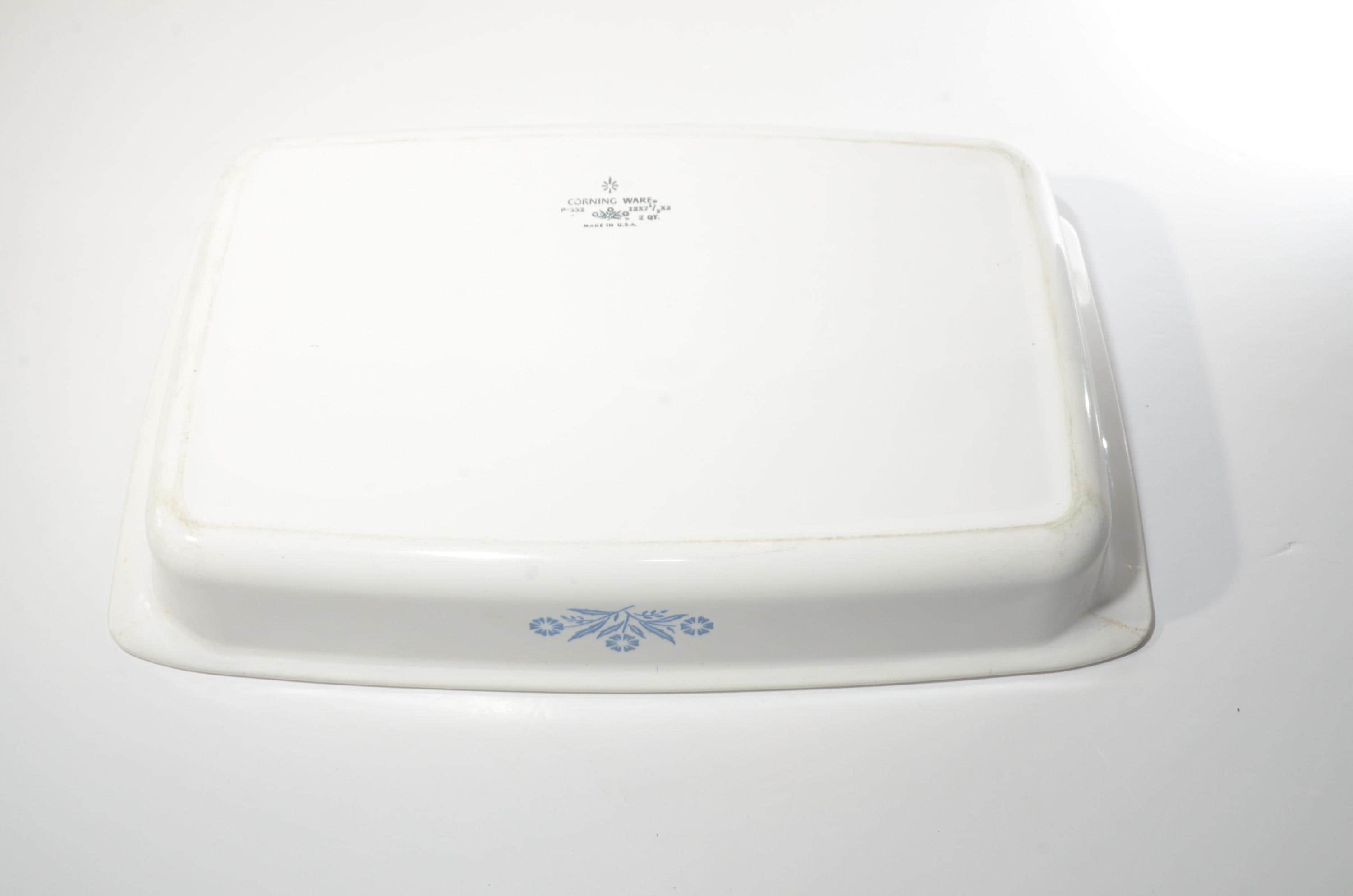 CORNING WARE ブルー コーンフラワー ローストパン 2クォート 長方形