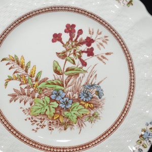 Vintage Copeland Spode plate Rosalie England Flowers Vintage Gift English Country Cottage Style