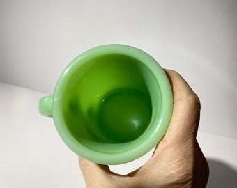 Fire King Jadeite C Handle Heavy Duty G212 Restaurant Mug Coffee