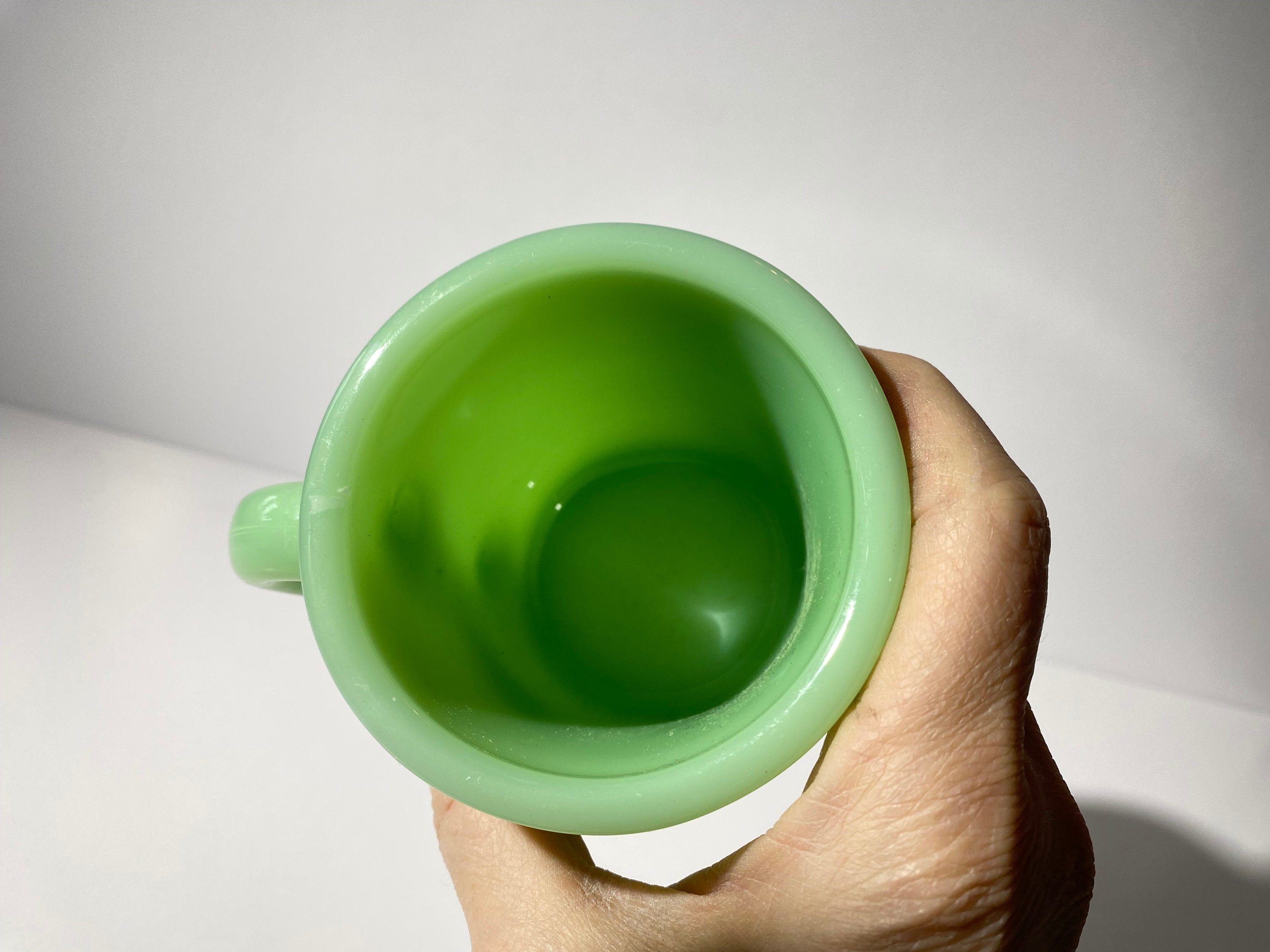 Fire King Jadeite C Handle Heavy Duty G212 Restaurant Mug Coffee