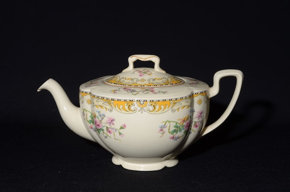 希少、アンティーク★Johnson Bros CORNWALL　高級陶器　アート Vintage Victorian Brittany Johnson Brothers Johnson Bros Teapot