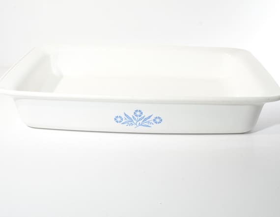 CORNING WARE ブルー コーンフラワー ローストパン 2クォート 長方形