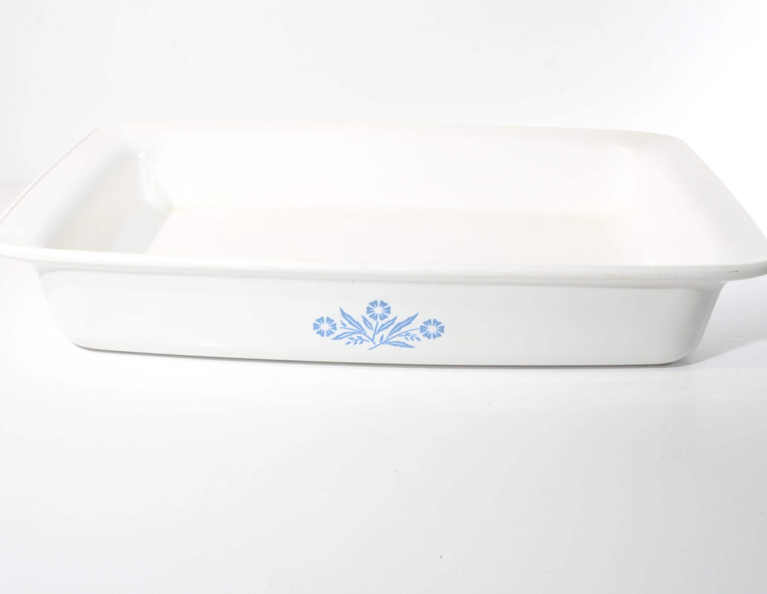 CORNING WARE Blue Cornflower Roasting Pan 2 Quart