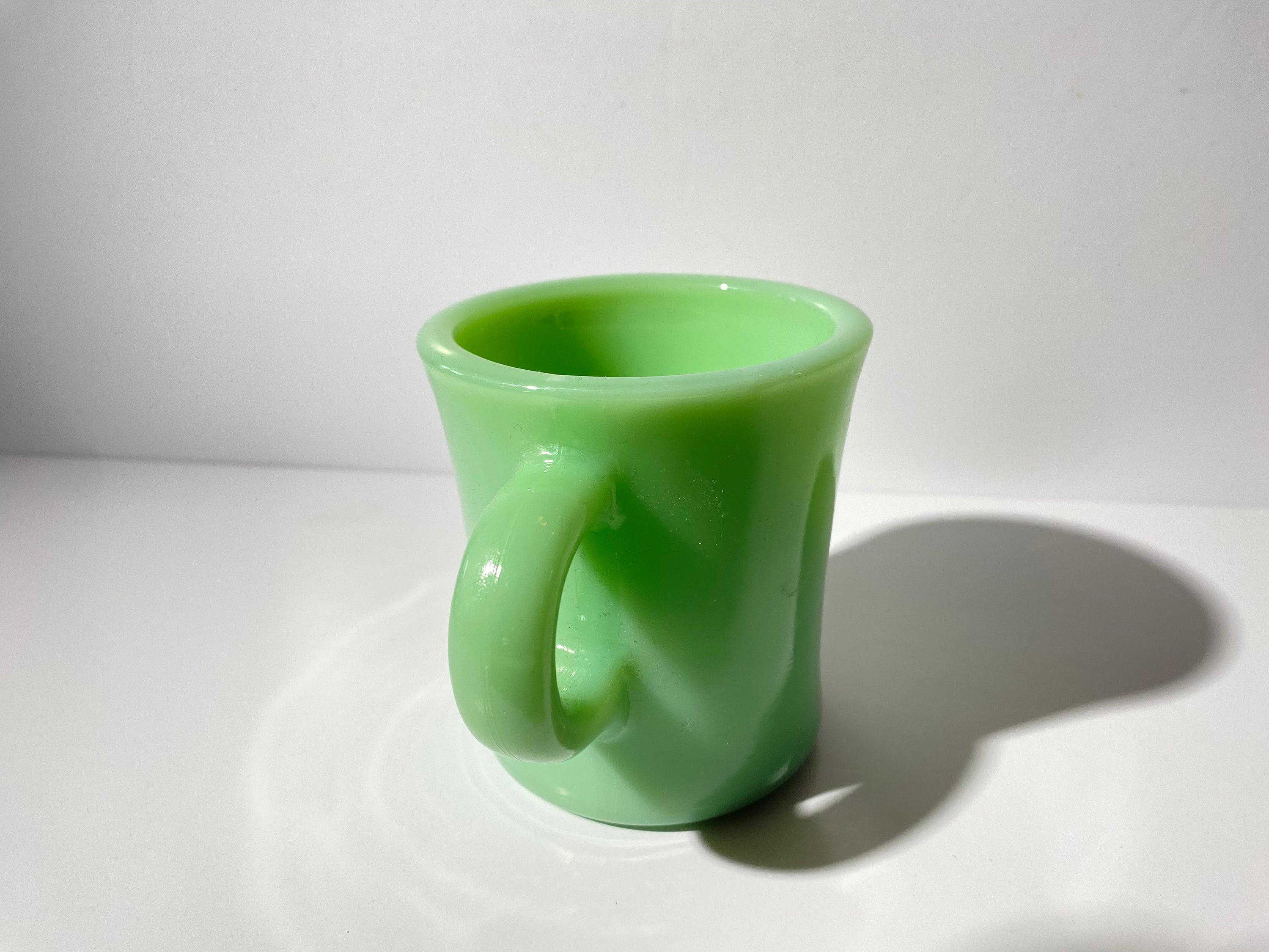 Fire King Jadeite C Handle Heavy Duty G212 Restaurant Mug Coffee 