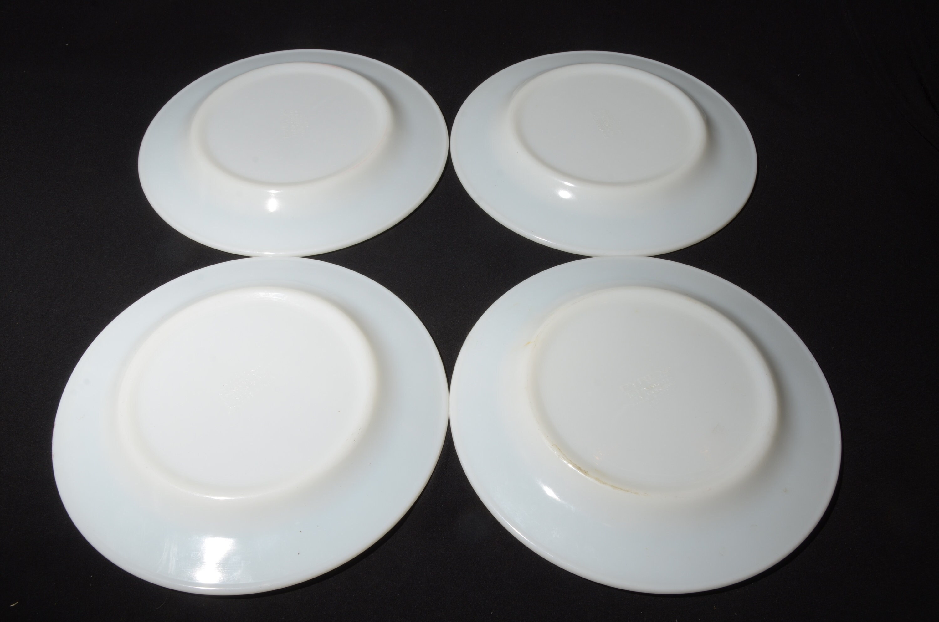 PYREX ターコイズローレルリーフディナープレート 4枚セット