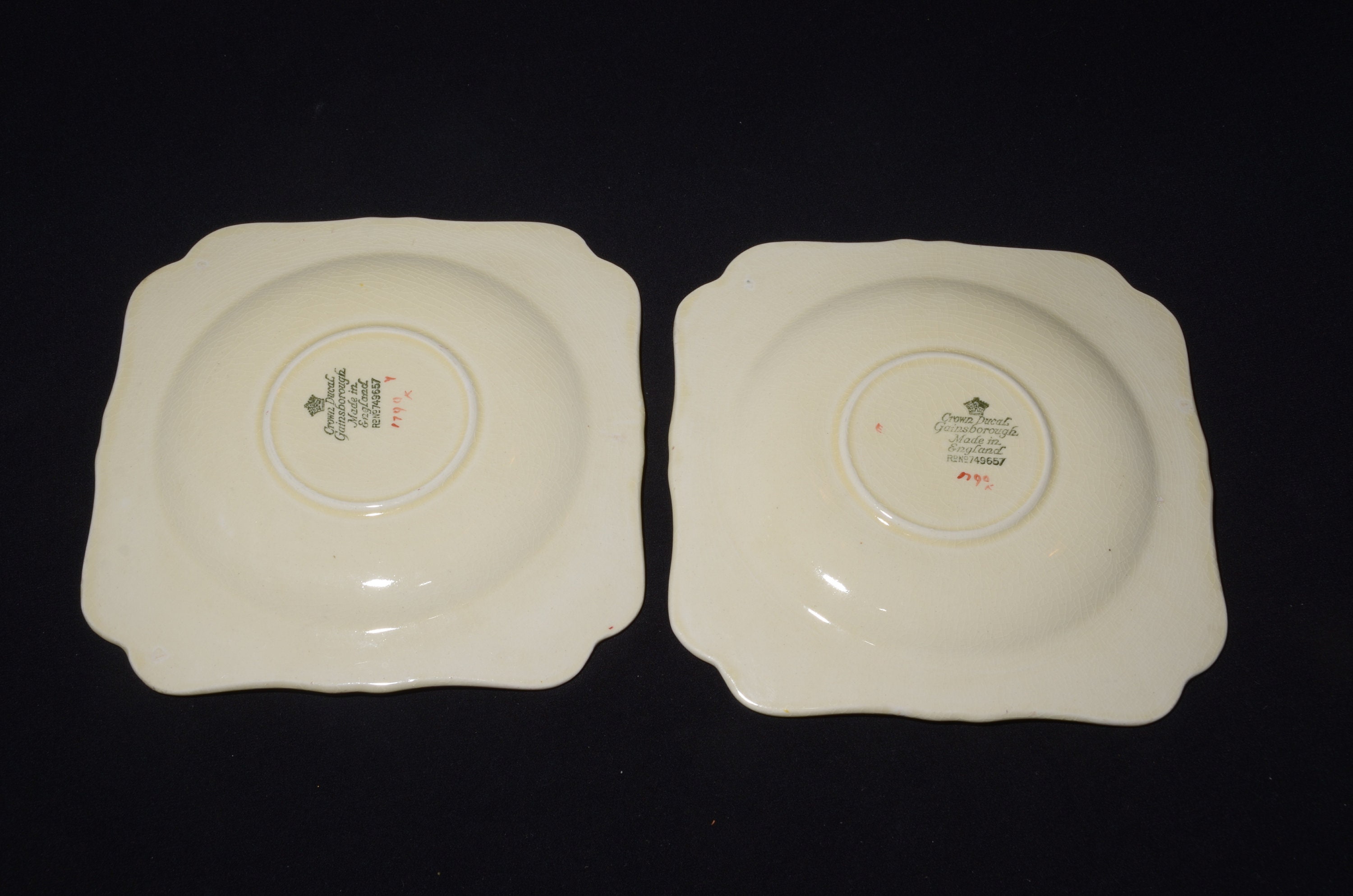 Set of 2 CROWN DUCAL Gainsborough Soup Cup and Saucer Soup Set of 2 CROWN DUCAL Gainsborough Soup Cup and Saucer Soup