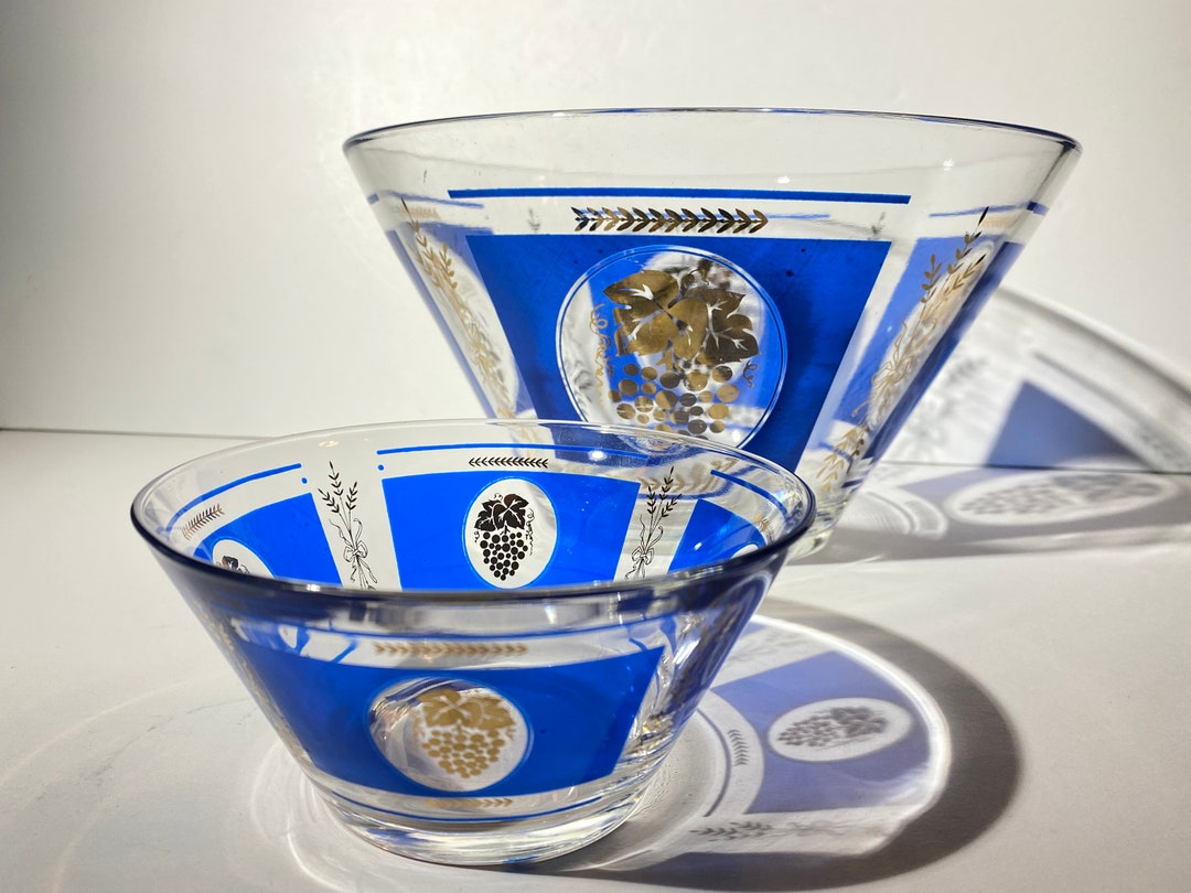 Vintage Chipndip Set Chip and Dip Set Glass Anchor Hocking Etsy