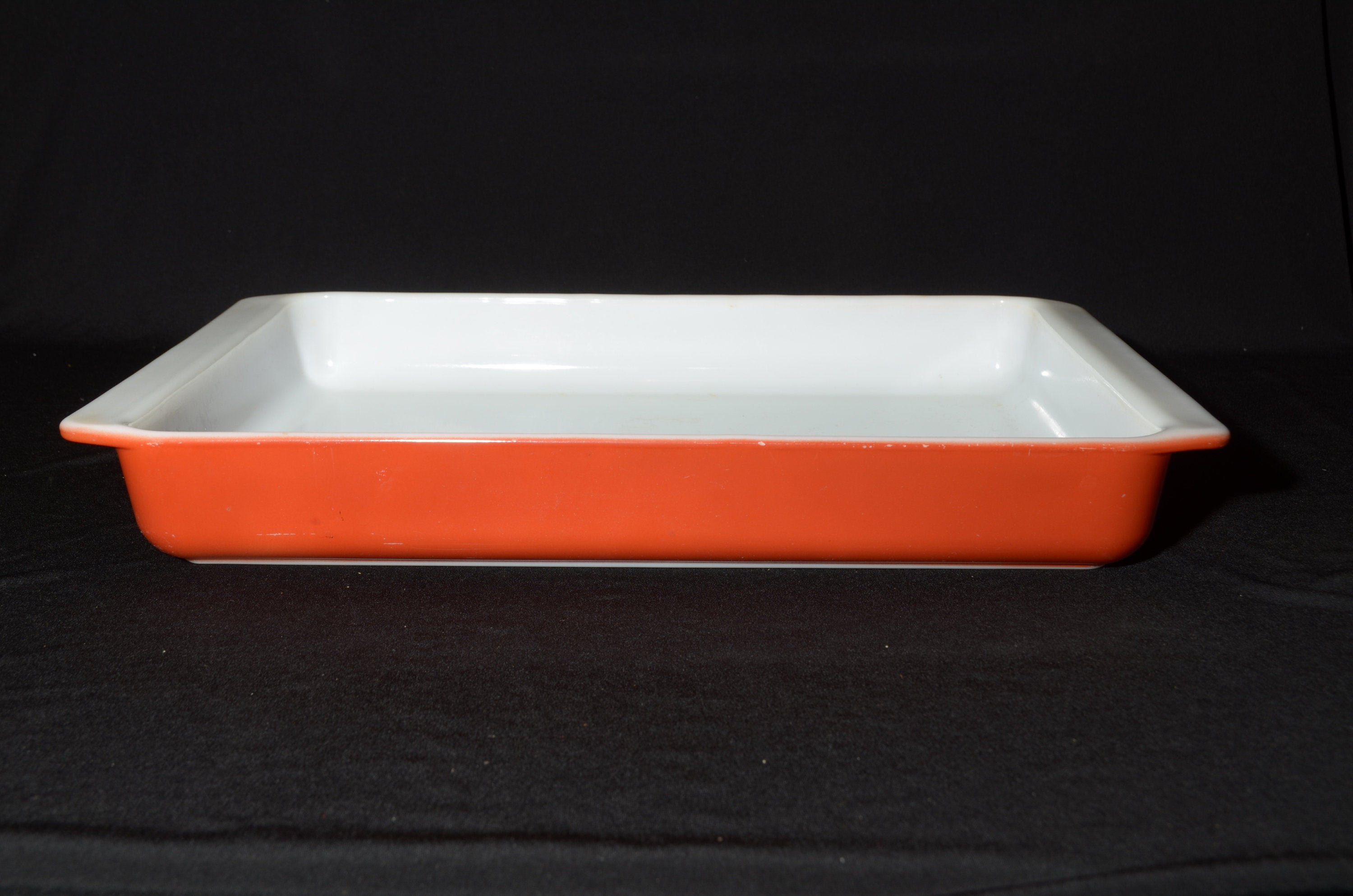 PYREX burnt orange Lasagna Pan 933 Baking Dish Mid Etsy