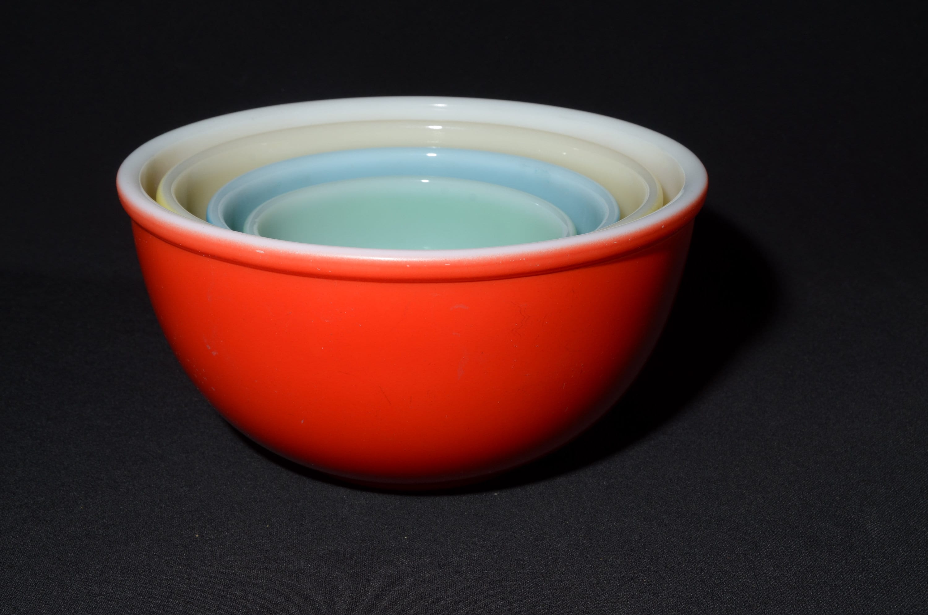 Full Set 4 FIRE KING Firedon Colors Mixing Bowls Mixing Etsy Canada
