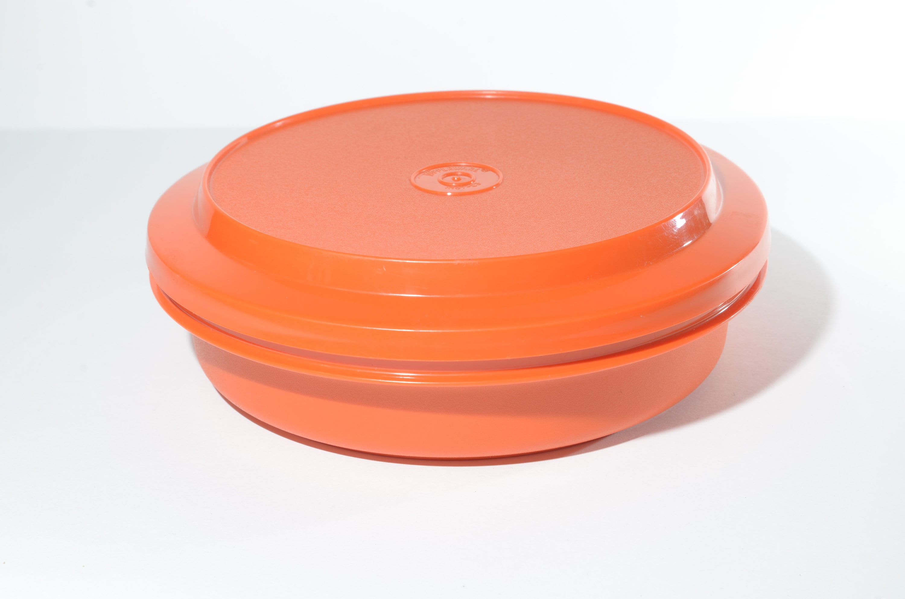 Vintage TUPPERWARE Orange Seal Serve Bowl Lidded Dish Plate - Etsy UK