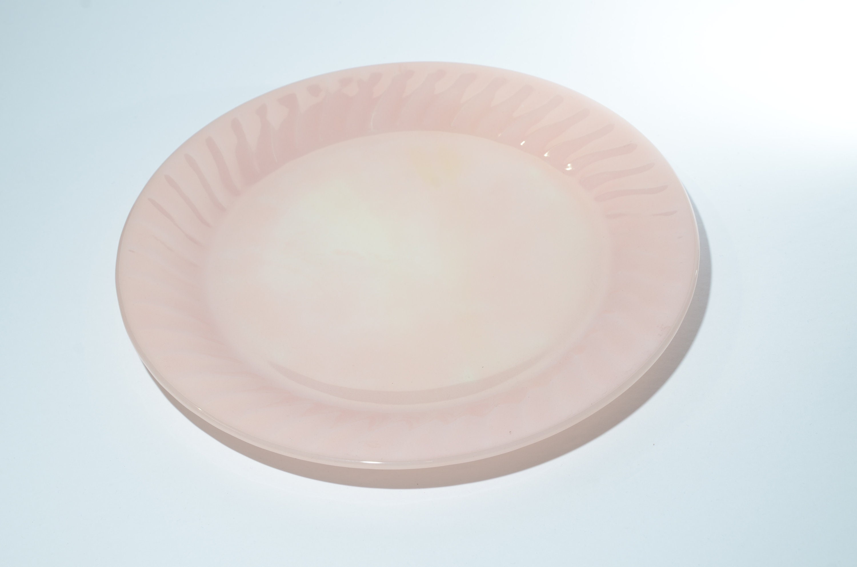fireking ファイヤーキング　スワールピンク　11インチ　サービスプレート Vintage Pink Swirl Fire King Platter 11 Inches Oven Safe