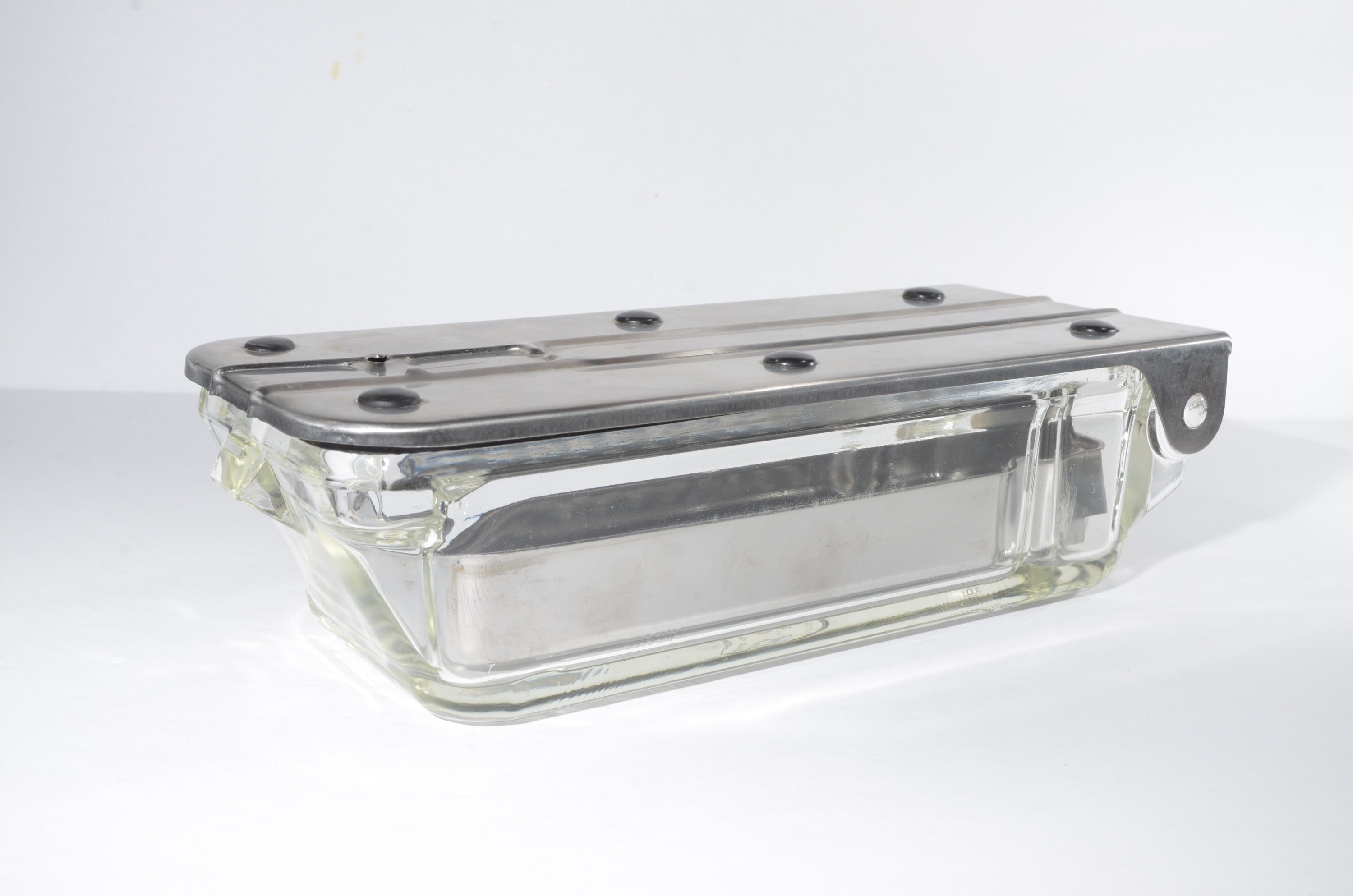roterend Tutor mozaïek PYREX Clear Glass 1940s Trademark B-P Cold Sterilization Tray - Etsy