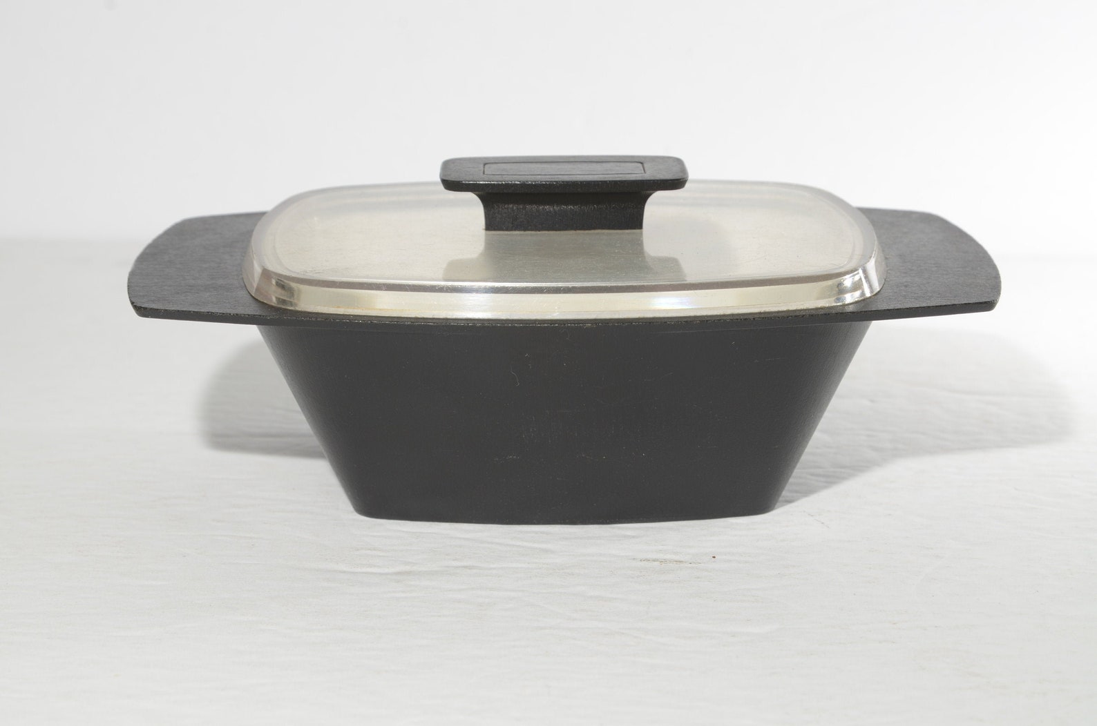 Vintage Geni Accalac Black Butter Dish Small Serving Dish Lid Etsy