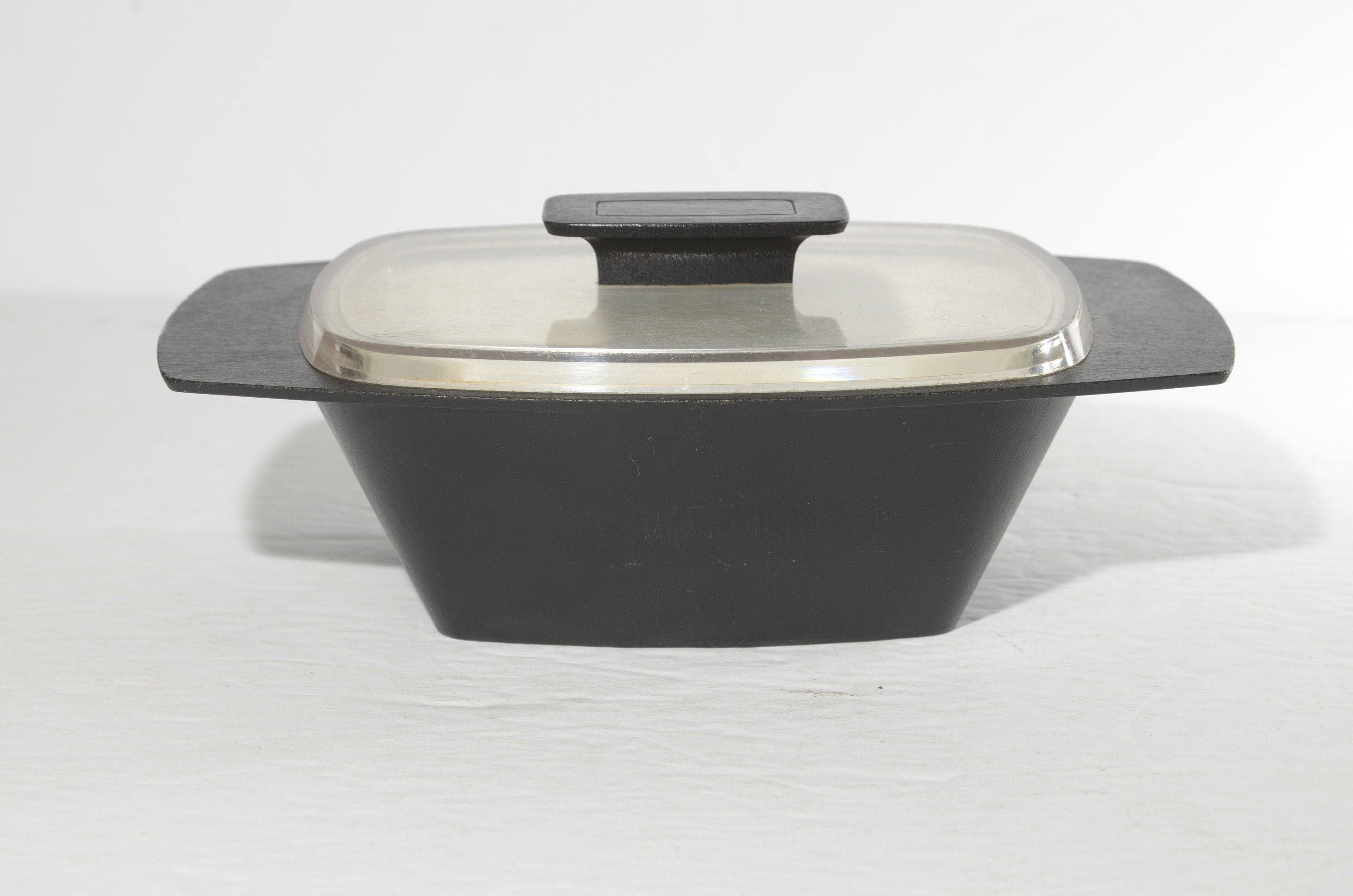 Vintage Geni Accalac Black Butter Dish Small Serving Dish Lid Etsy Canada