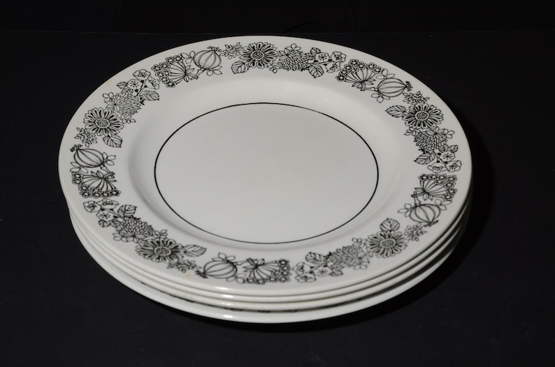 Set Of 4 Vintage Manitou Dinner Plate Dinnerware Etsy