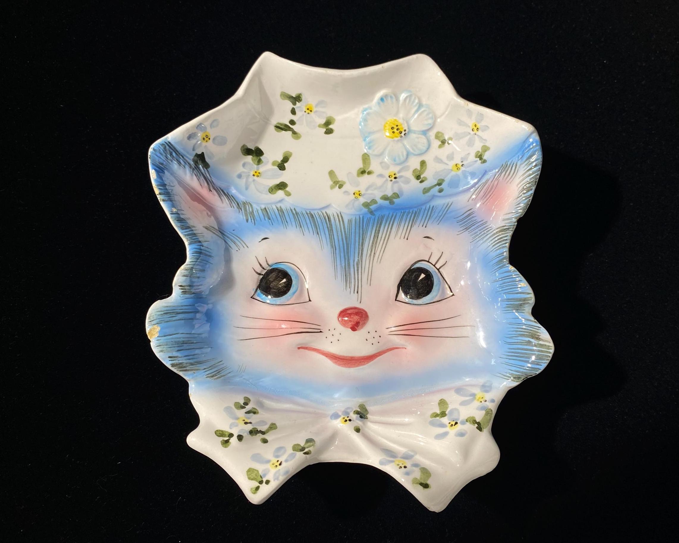 Lefton Cat Wall Pocket - Etsy