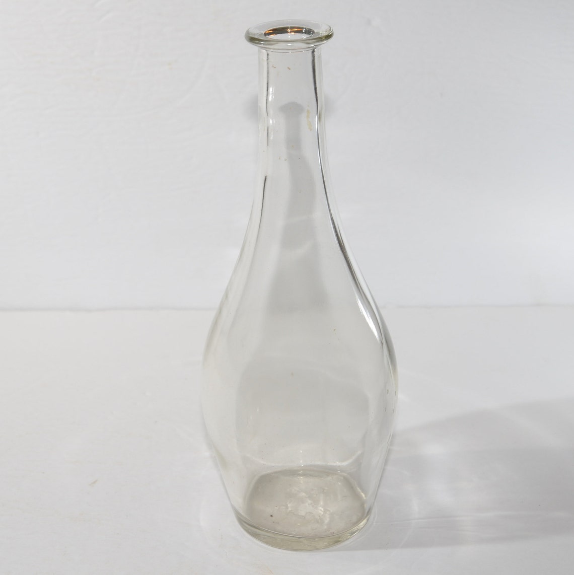 Vintage Clear Glass Teardrop Bottle Jordan Wine Company Etsy