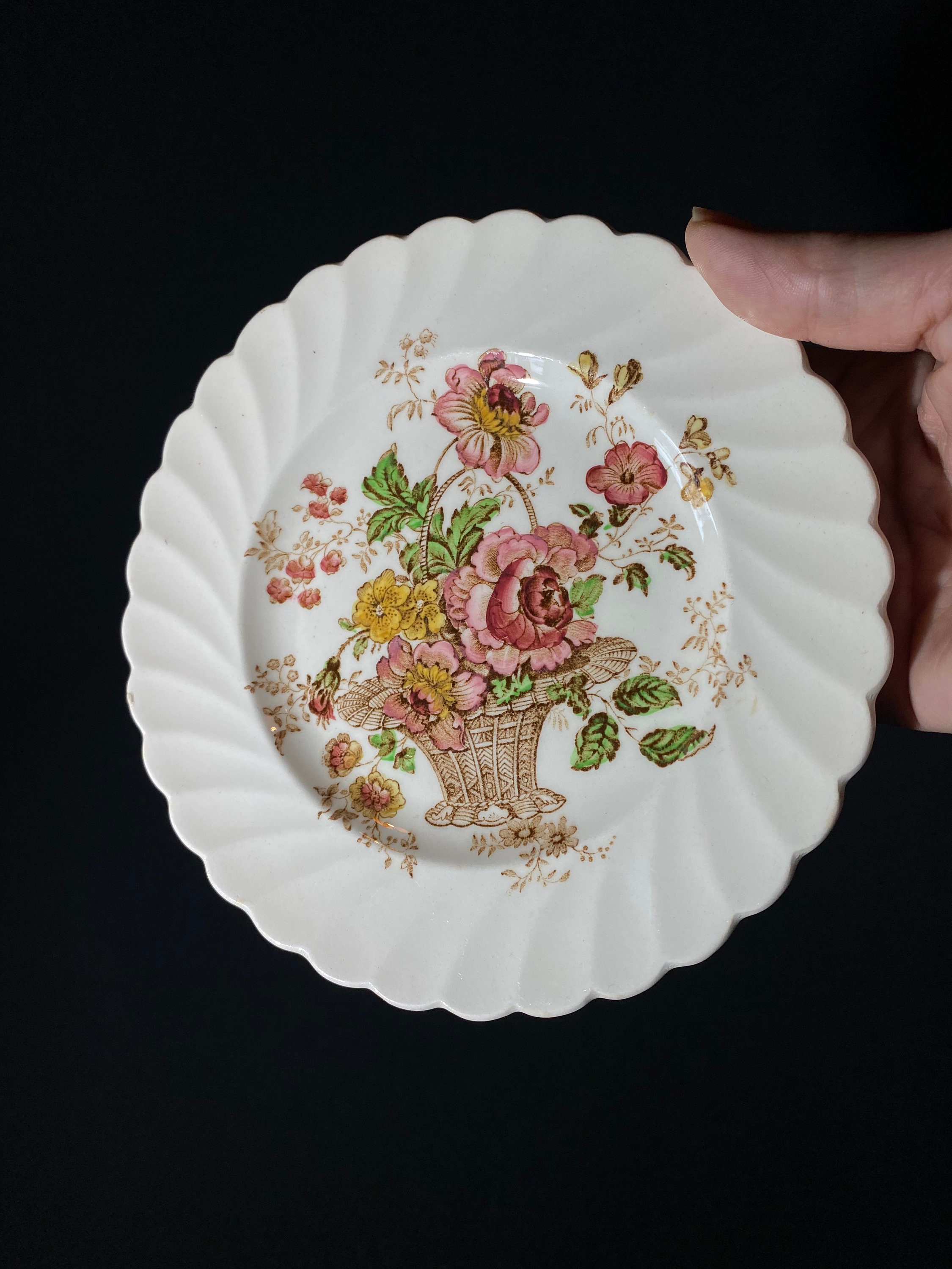 Royal Staffordshire Chelsea Rose by Clarice Cliff Bread and Butter