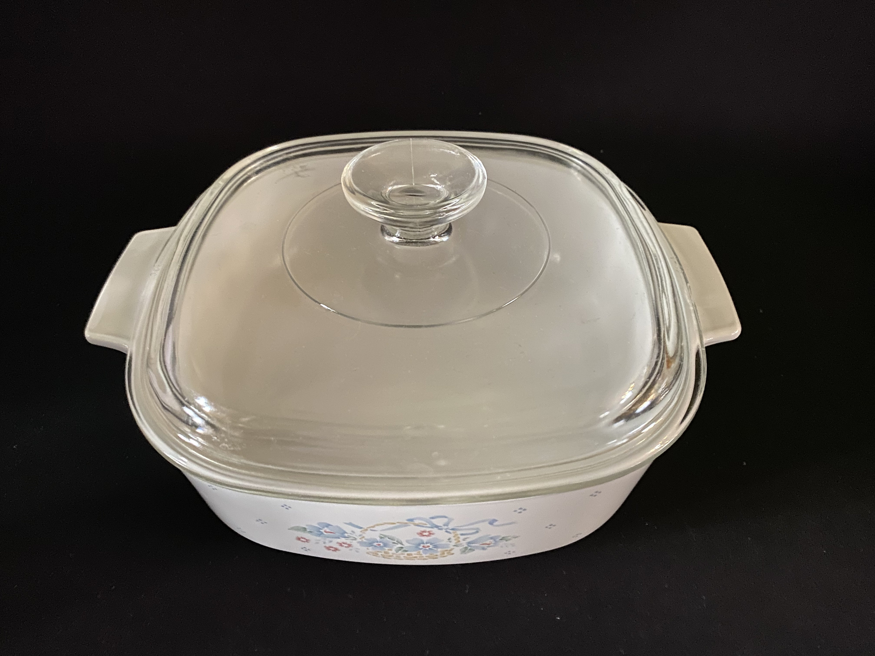 CORNING WARE ブルーリボン フラワーバスケットキャセロール 2クォート