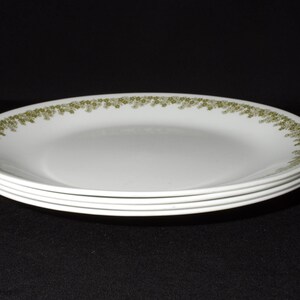 Set of 4 Corelle Spring Blossom Green dinner plate dinnerware Corning USA Crazy Daisy Spring Daisy plate 10-1/4 inches