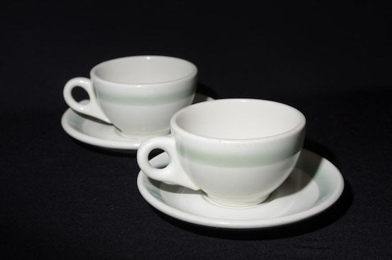 ヴィンテージ Grindley DURALINE コーヒーカップ ソーサー 2個セット 