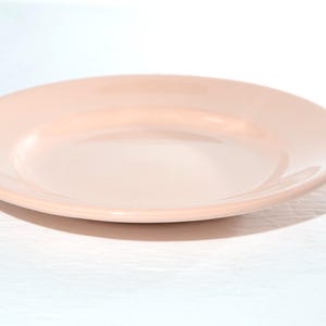 Grindley Peach petal dessert plate 6-3/4" restaurant ironstone vintage made in England dinnerware pink Staffordshire petalware ot