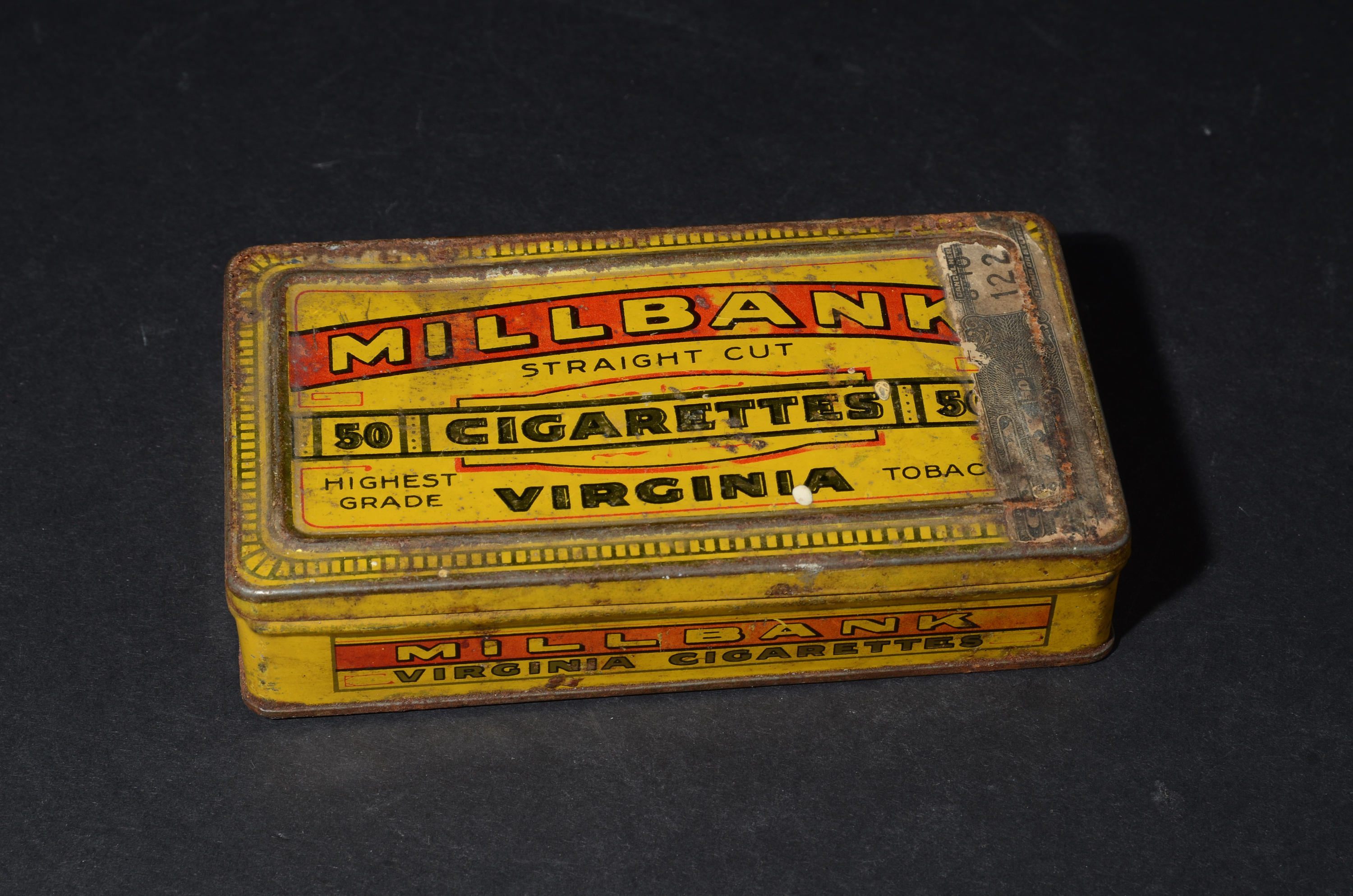 straight tobacco cigarettes SCARCE Canadian Millbank Tobacco Tin Antique Cigarette Tin 50 Count  Virginia Tobacco Millbank Straight Cut Montreal 1912+ Tobacciana
