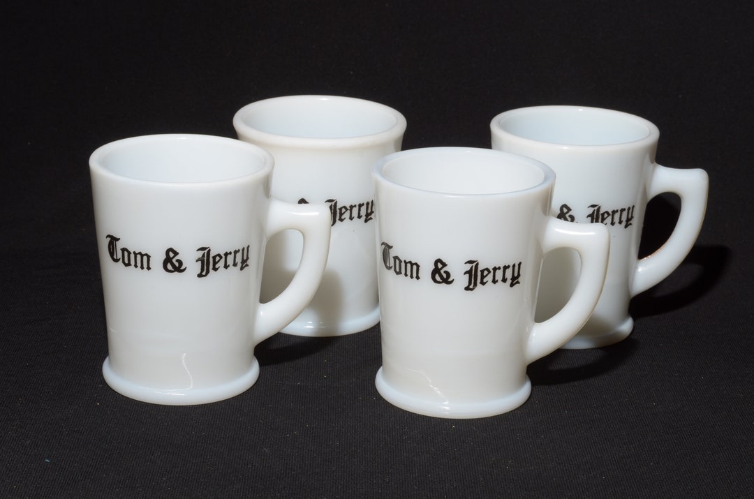 Mckマッキー社Tom & Jerryアンティーク Set of 4 Mckee 1950s Tom and Jerry Mug Handled Blacklettering