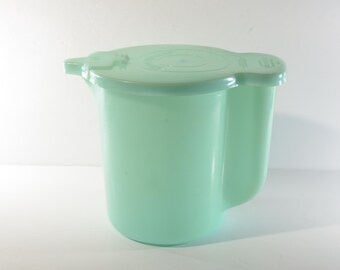 Vintage TUPPERWARE Turquoise Blue Container Milk Jug 131 Plastic