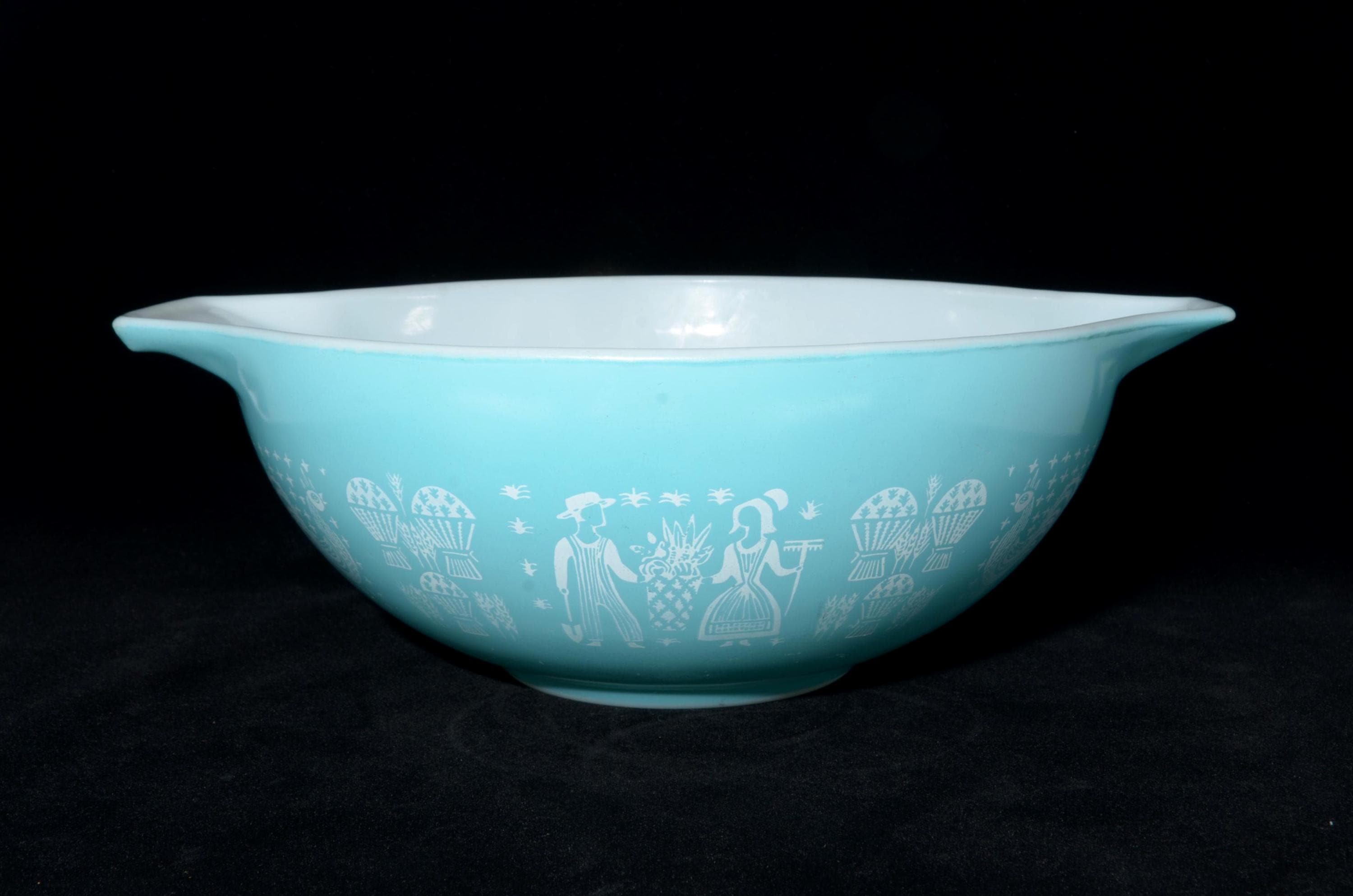 PYREX アーミッシュ バタープリント ターコイズ シンデレラ ミキシング