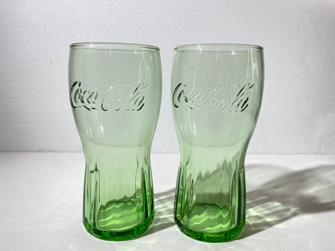Set of 2 Coca Cola Glass Glass Cup Tumbler Collectible Glass Set of 2 Coca Cola Glass Glass Cup Tumbler Collectible Glass