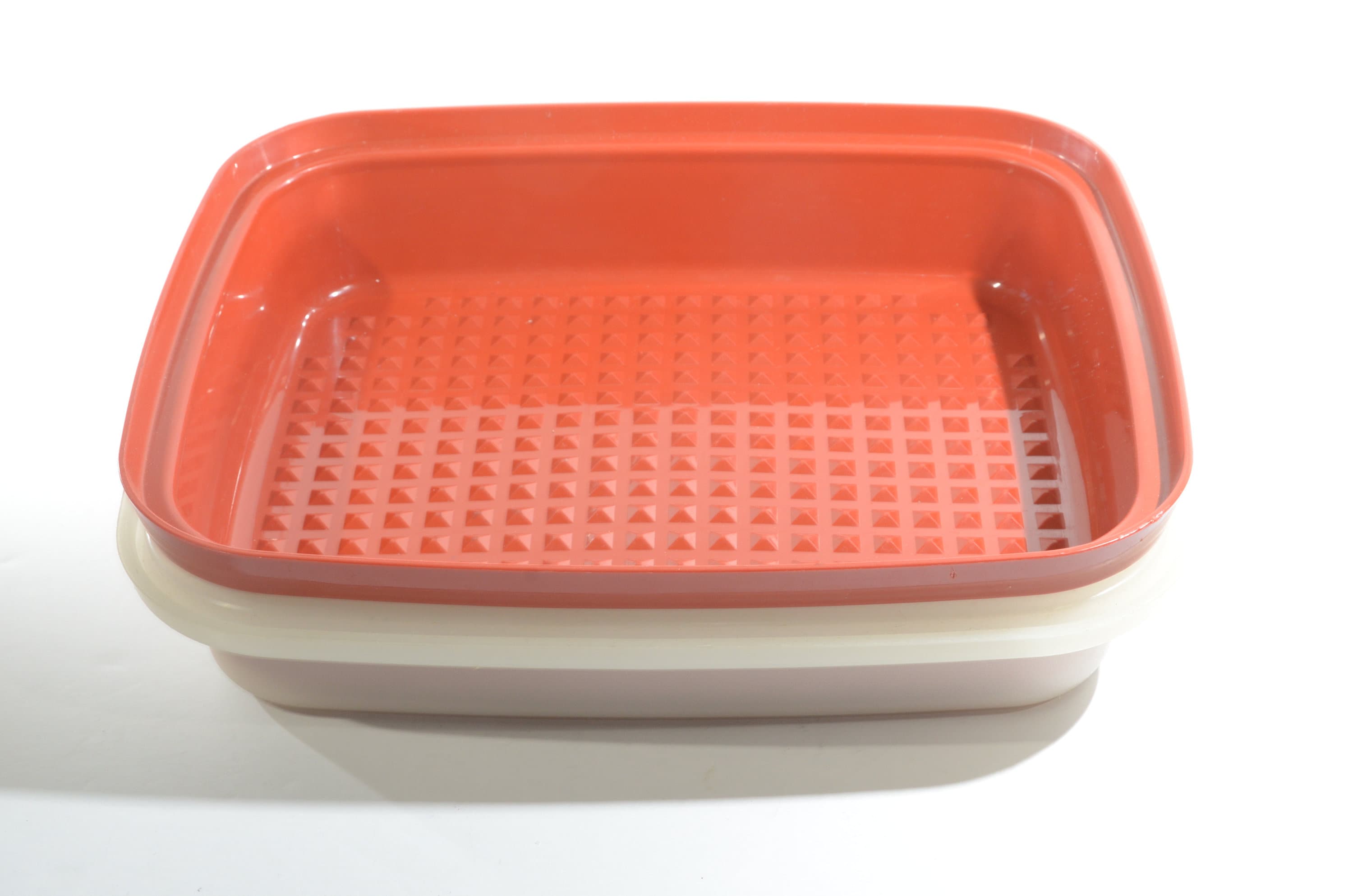 TUPPERWARE Large SEASON SERVE Meat Marinade Container #1295 & #1294 Paprika