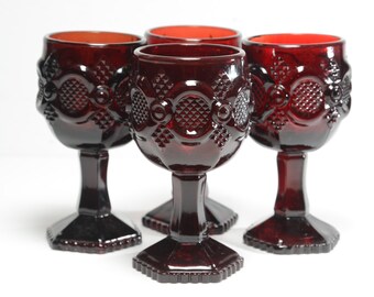 ヴィンテージ エイボン ケープコッド コレクション ルビーレッド