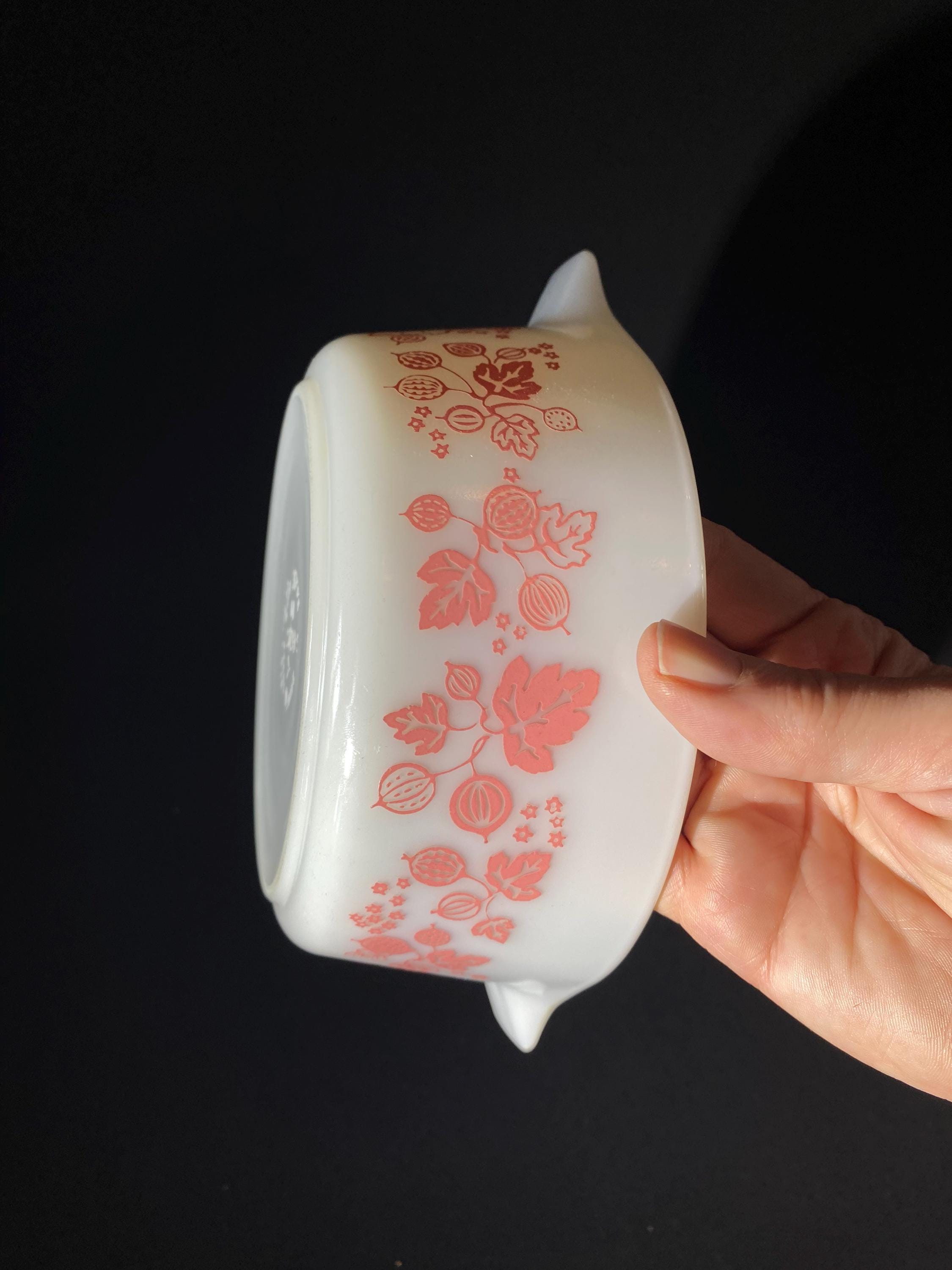 パイレックス ピンク グーズベリー キャセロール皿 3点セット 蓋付き