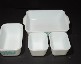 PYREX アーミッシュ バタープリント フルセット 冷蔵庫 蓋付き