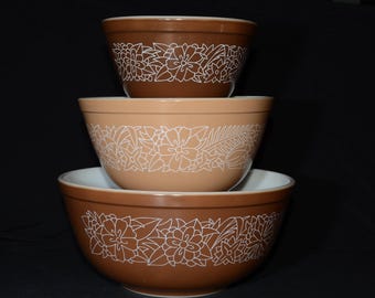 パイレックス 1970年代 ウッドランド ミキシングボウル – ヴィンテージ