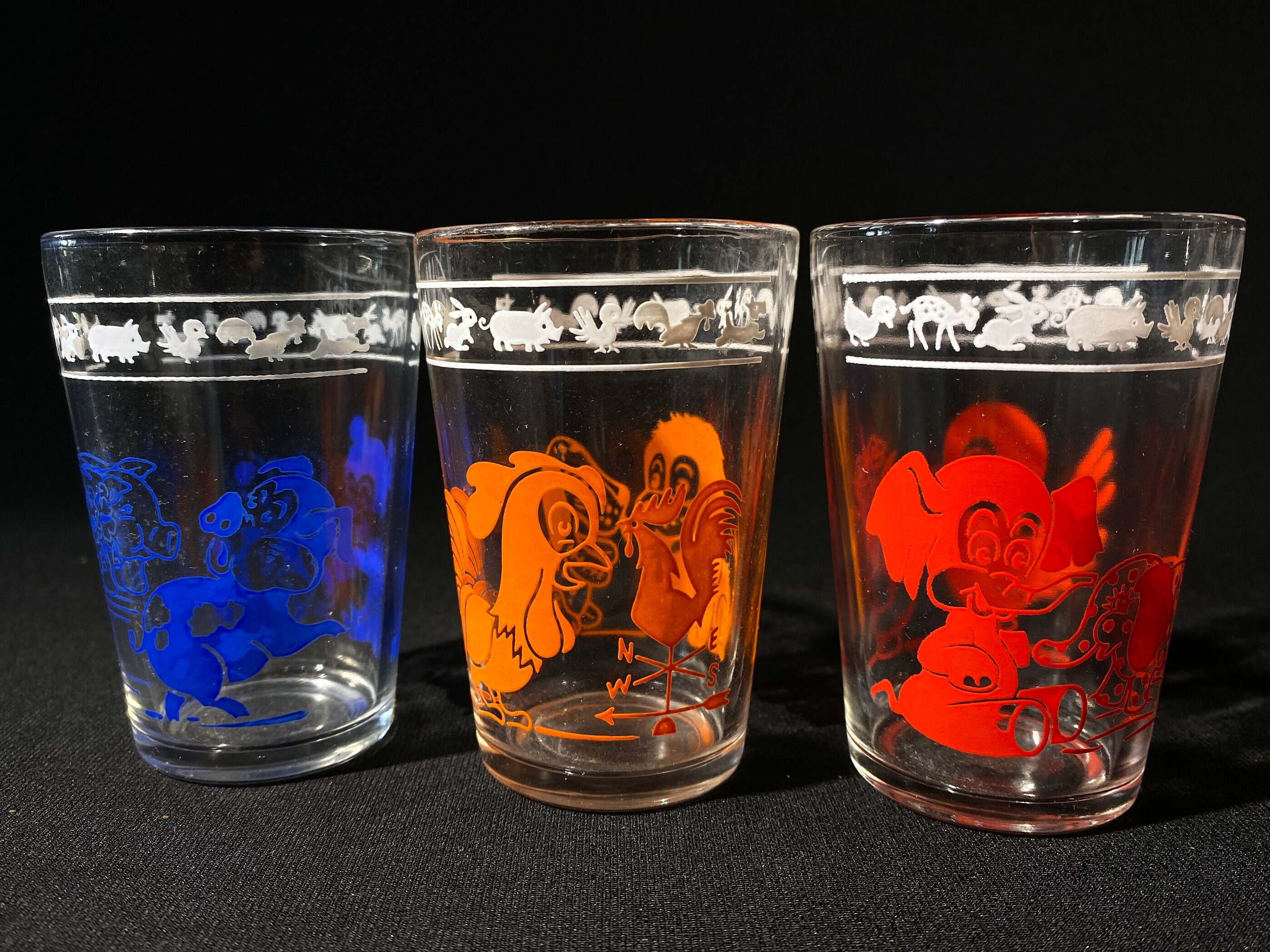 スワンキーグラス セット HazelAtlas/ヘーゼルアトラス Swanky Swig Glass多種入荷