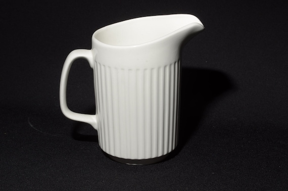 Tall Ribbed Pitcher in Dark Gray Tall Ribbed Pitcher in Dark Gray