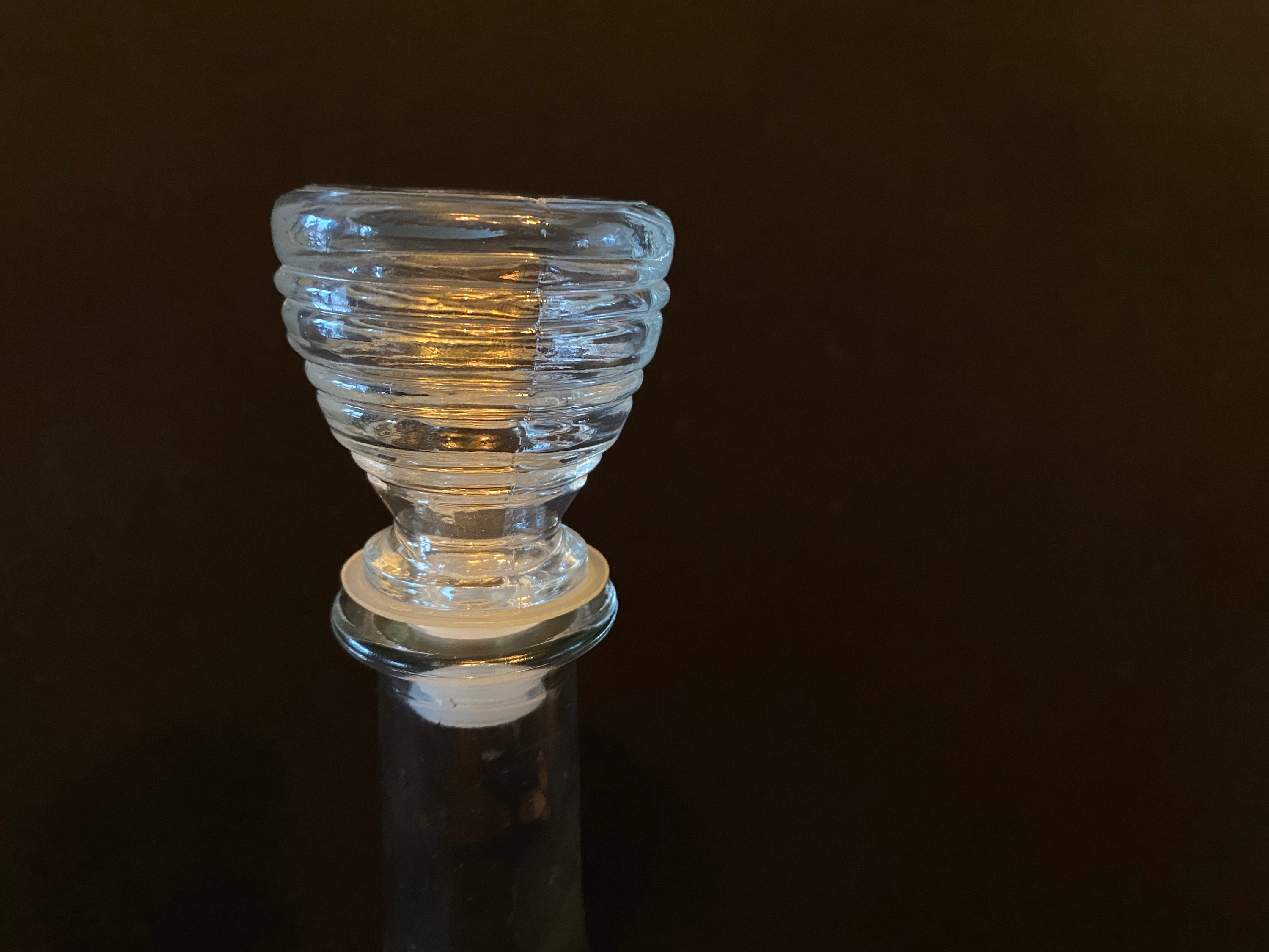 Vintage Clear Glass Teardrop Bottle Jordan Wine Company Etsy