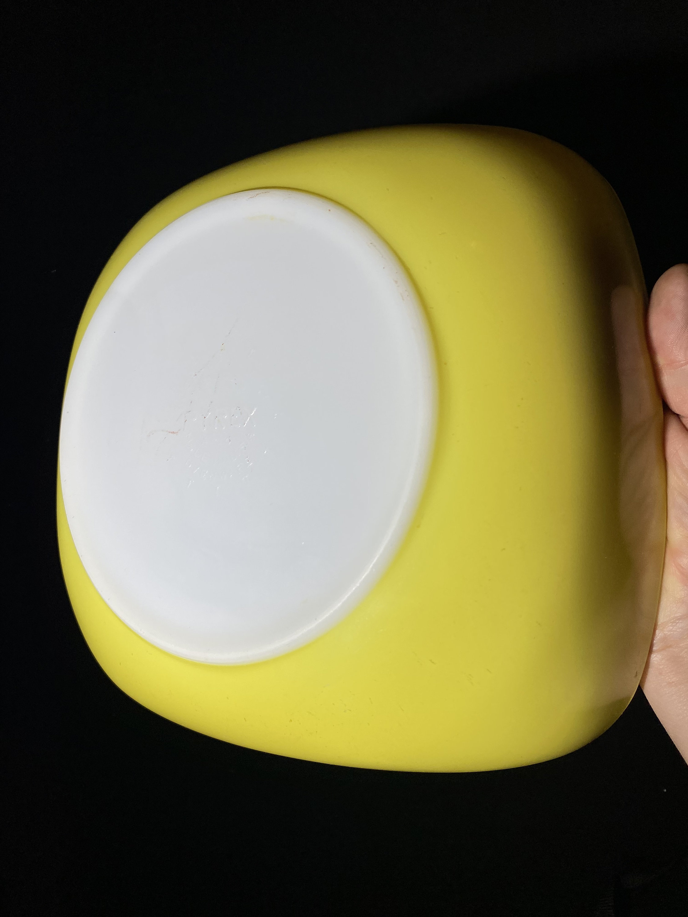 パイレックス ホステス ラージ イエロー ミキシングボウル 蓋付き 1950