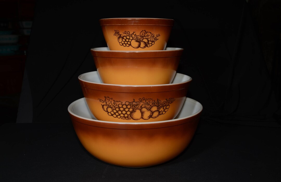 Old Pyrexオールドオーチャード ミキシングボウル 4個セット PYREX オールドオーチャードボウル コンプリートセット 4個入り