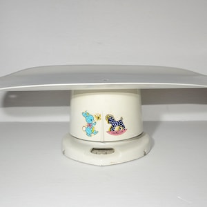 Vintage 1940s Counselor White Baby Scale newborn Vintage nursery Baby shower gift Nursery Decor Bunny Rocking horse children  Easter gift ot