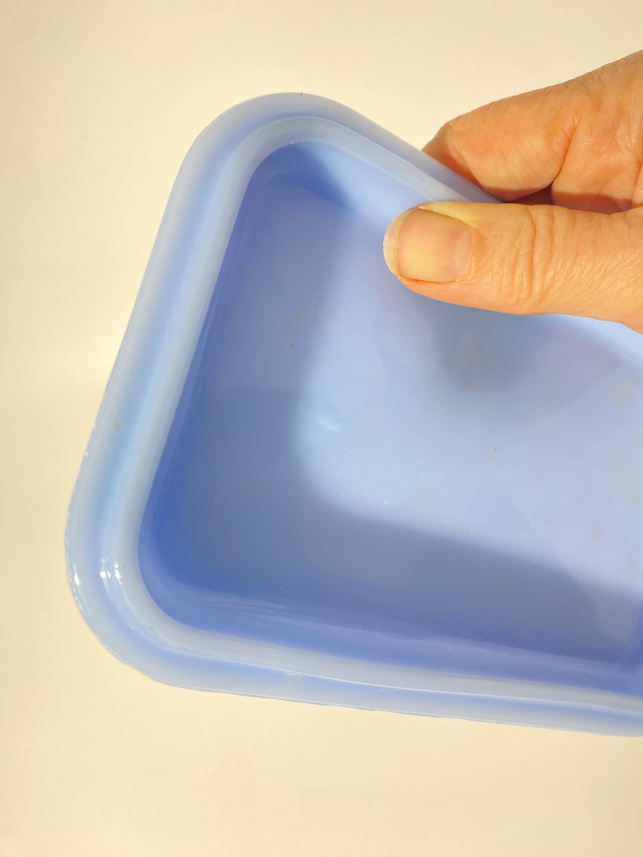 PYREX デルファイト ブルー 冷蔵庫用蓋 3個セット ヴィンテージ