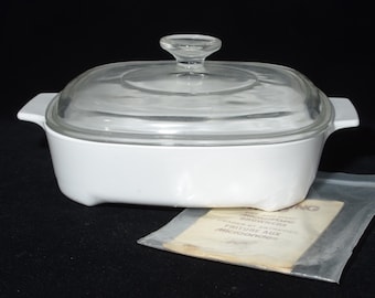 CORNING WARE ブルー コーンフラワー キャセロール A1B ガラス蓋付き